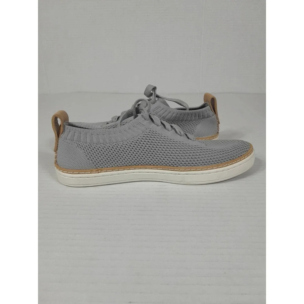 UGG Sidney Shoes  Knit Comfort Wedge Lace Up Sneakers Women Sz 5 - Picture 6 of 9